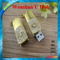 Premium Metal golden Swivel USB Flash Memory Drive 32GB